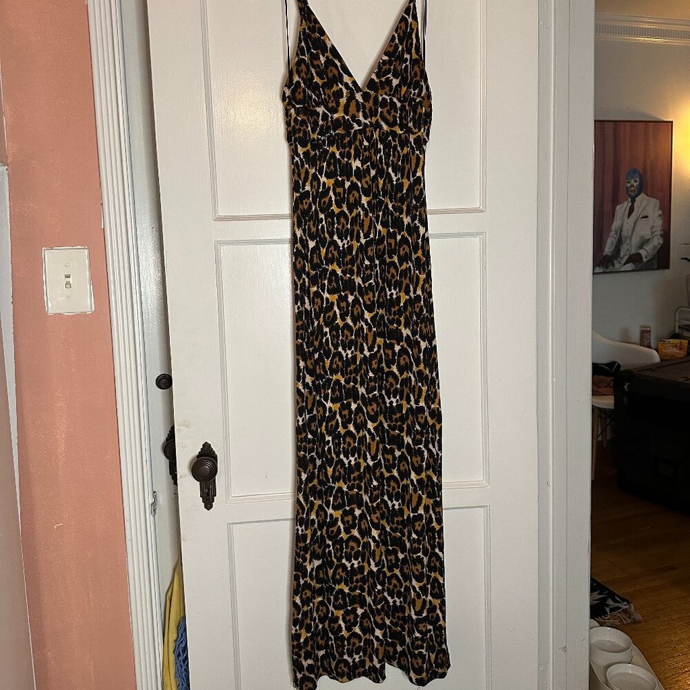 Leopard Maxi Dress - Size 2